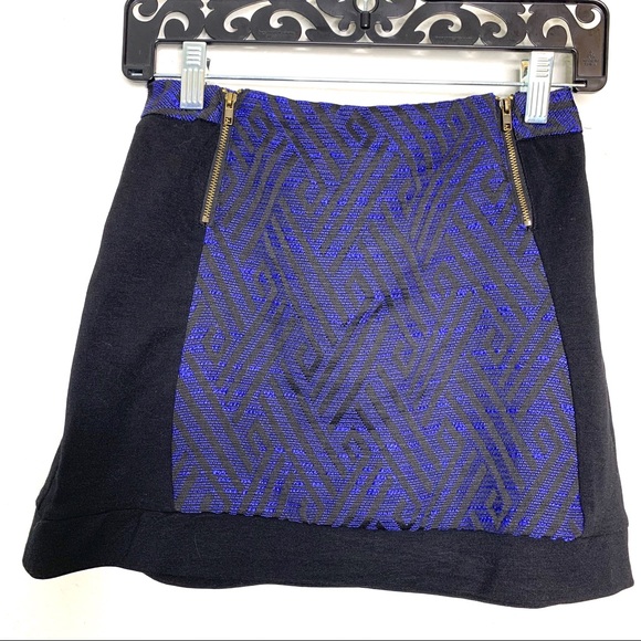 ASTR blue/black mini skirt size xs - Picture 2 of 8